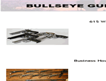 Tablet Screenshot of bullseyegunshop.com